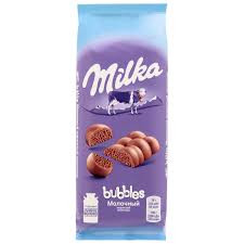 Шоколад молочный пористый Bubbles Milka м/у 80гр